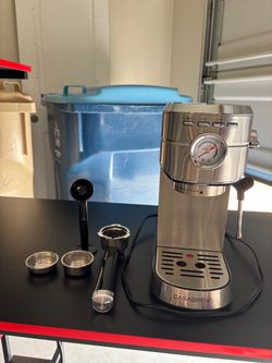 CASABREWS Espresso Machine with Milk Frother – Stainless Steel