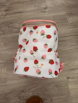 Kate spade strawberry backpack cooler
