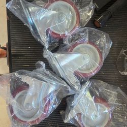 6" heavy duty casters