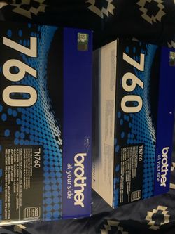 Brother TN760 High‑Yield Black Toner Cartridge – Genuine OEM – 3,000 Pages – New