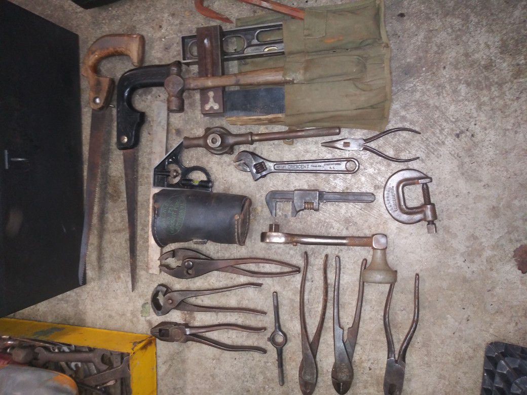 Antique tool lot