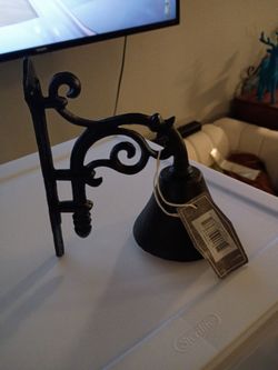Brand New wall-mount cast iron bell!!