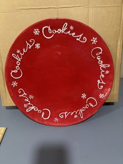Retired Hallmark Red Cookie Platter