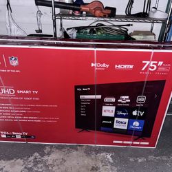 TV 75 Pulgada Nueva En Su Caja Smart TV Roku 4k