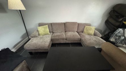 U-Shape Sectional Sofa with Chaise free delivery