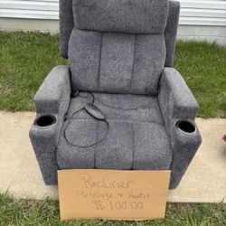 Heat And Massage Recliner