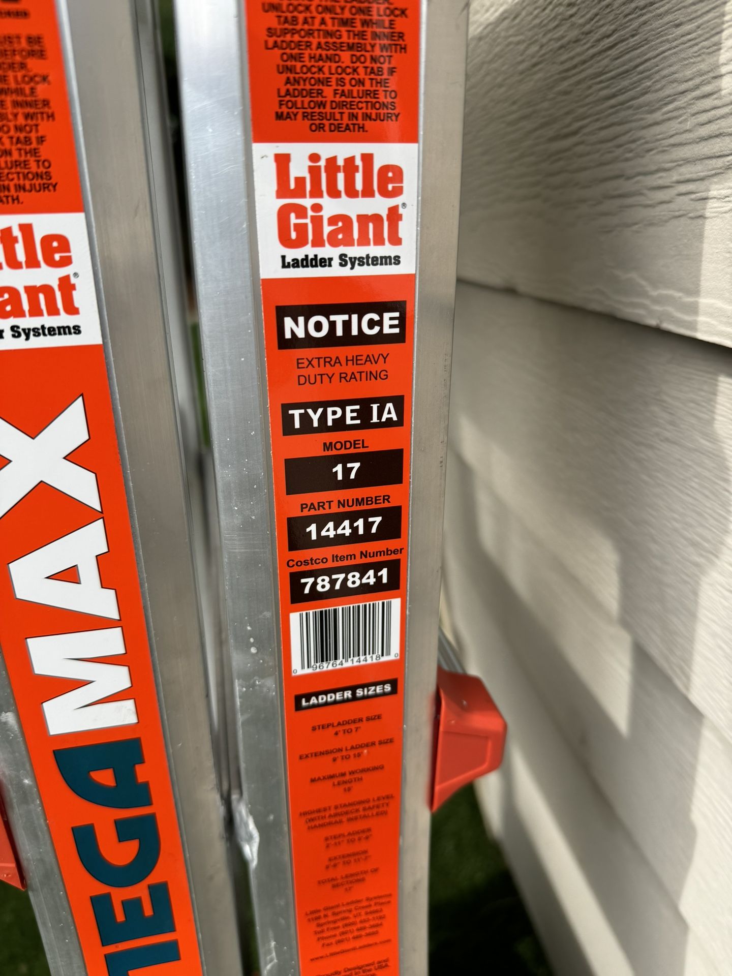Little Giant MEGA MAX Ladder 17ft With Air Deck