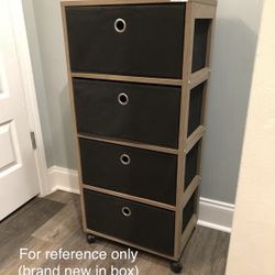 4-drawer Storage Shelf With Wheels - BRAND NEW