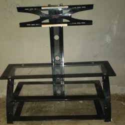 Glass Entertainment Center With Flat Screen Mount