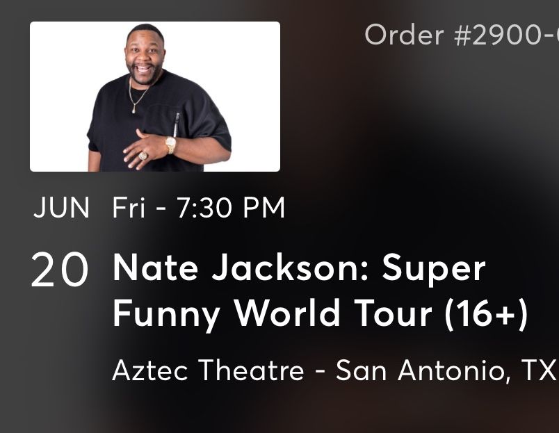 Nate Jackson - San Antonio June 20th