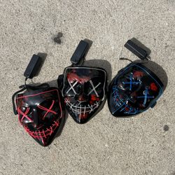 Light-up Halloween masks