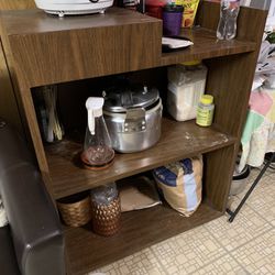 Shelf Table For Storage And Decoration