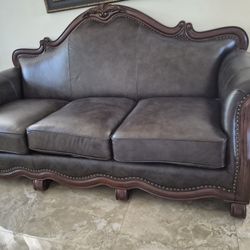 Victoria Leather Sofa