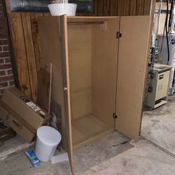 Standing Wood Closet 