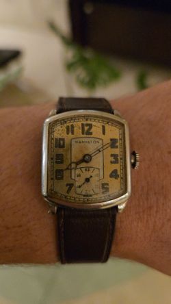 Vintage 1928 Hamilton Tonneau Art Deco Men's Watch – 14K Gold Filled – 17J Cal. 987 (For Repair/Part