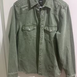 Olive Colored Zara Jacket