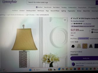 Set of 2 Silk Lamp Shades