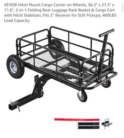 VEVOR Hitch Mount Cargo Carrier