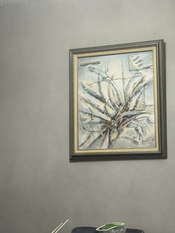 Painted framed wall art