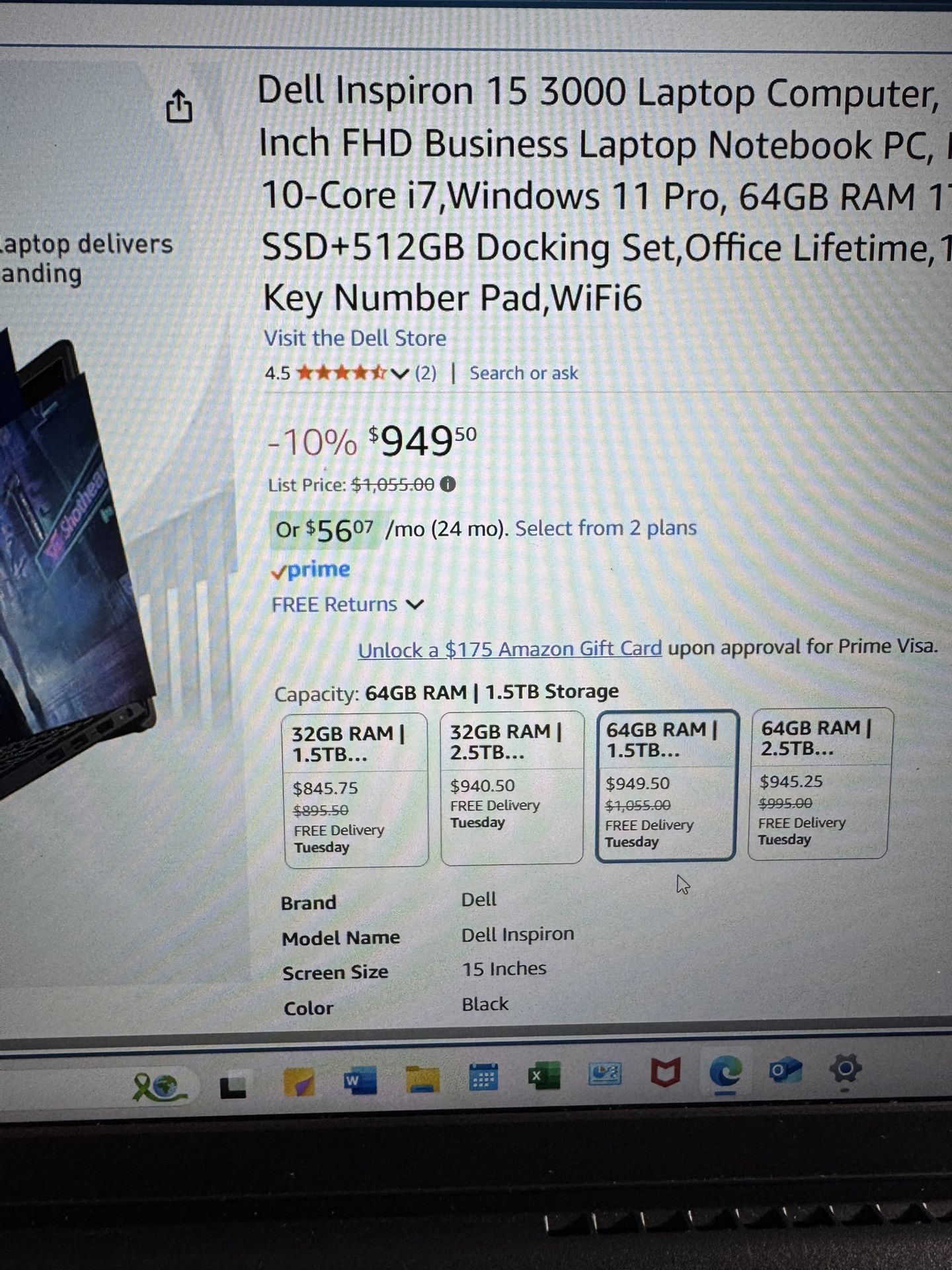 Dell Laptop Barely Used