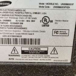 Samsung 55 Inch UN55B8000XF