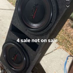 2 12 Inch Subwoofers 