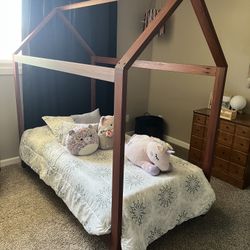 Twin Wood Bed Frame House