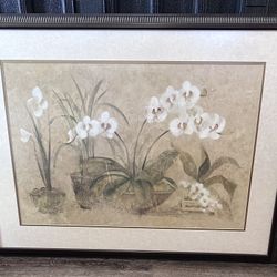 Orchids Framed Wall Art 38w” X28h”