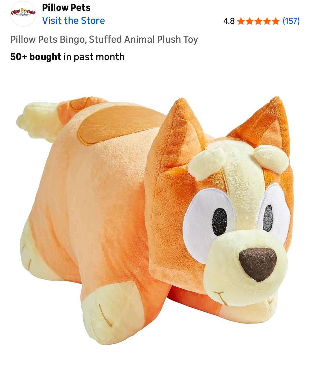 Pillow Pets Bingo, Stuffed Animal Plush Toy