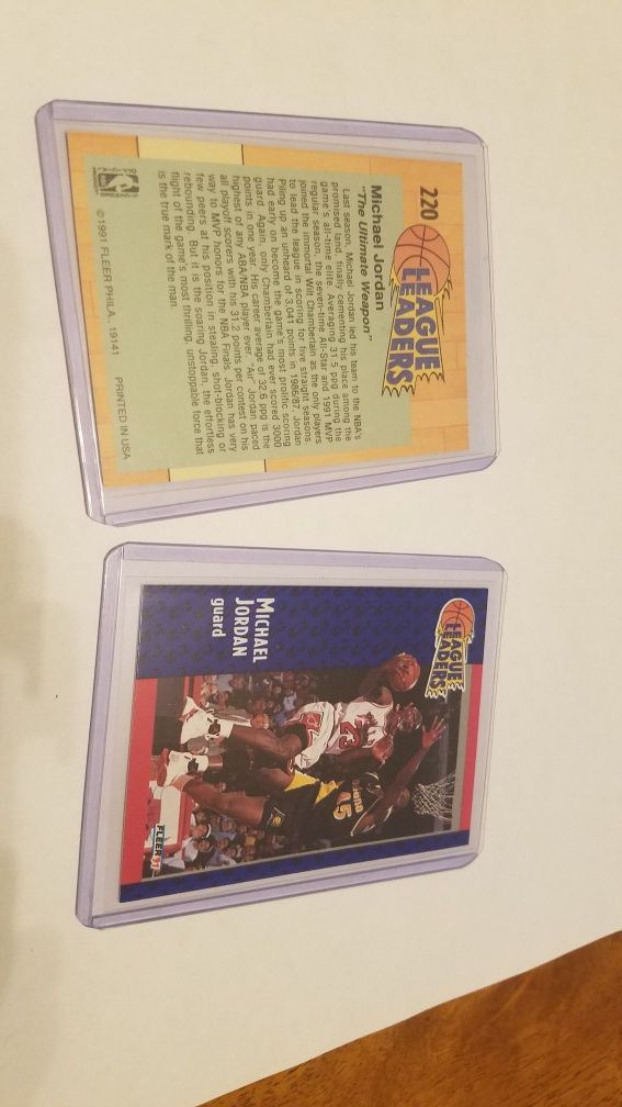 Michael Jordan fleer 91 card 220