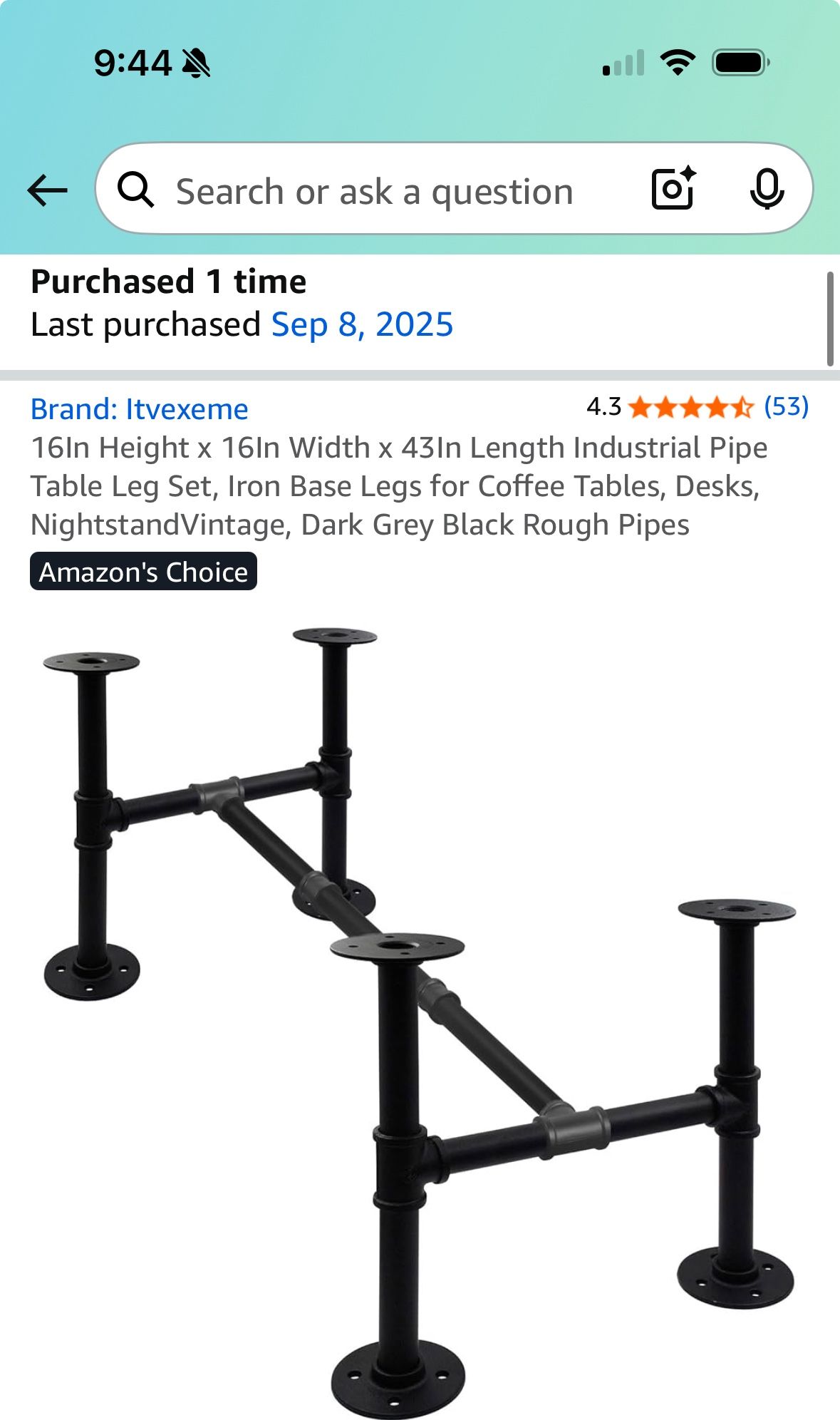 Custom Welded Table Legs 