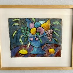 Genevieve Tartaut Oil Pastel Painting 