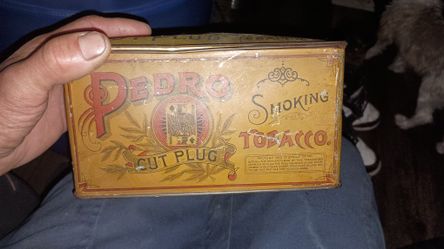 Antique Smoking Tobacco Box Cut Plug