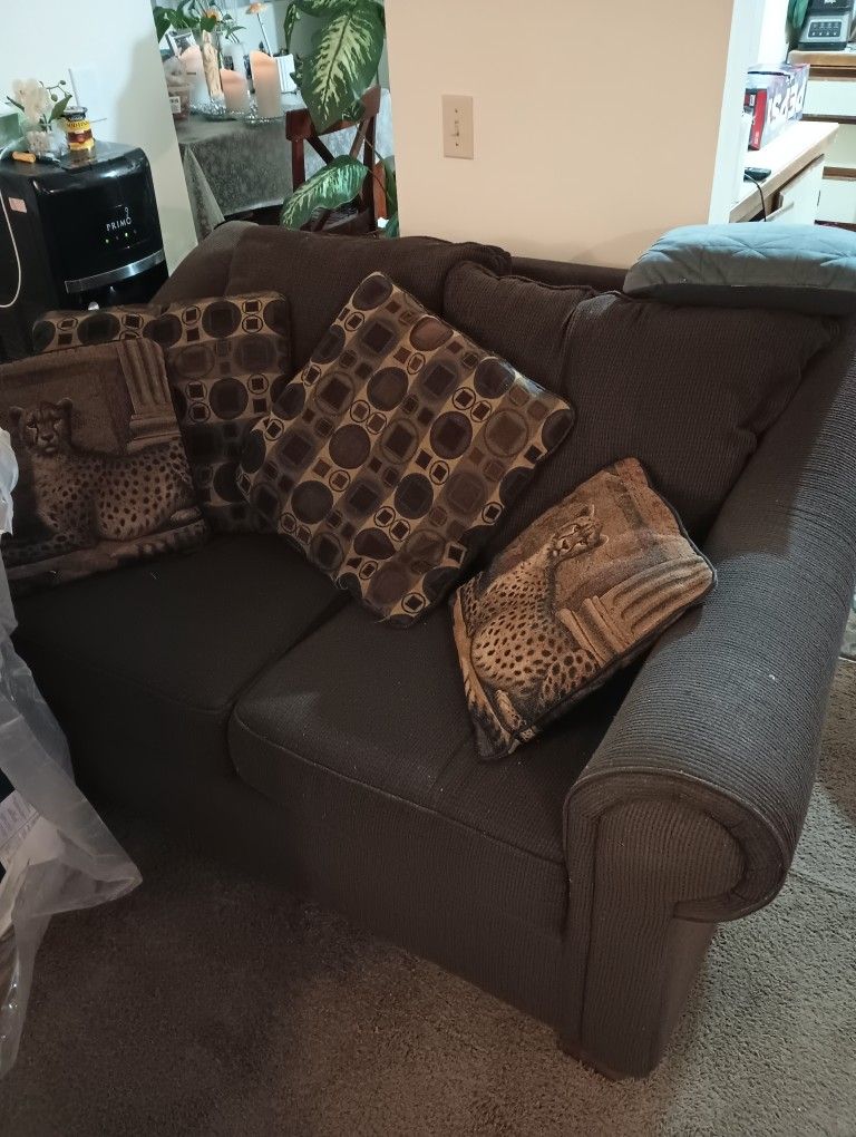 Loveseat Brown