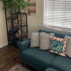 Couch & Ottoman Set (Teal)