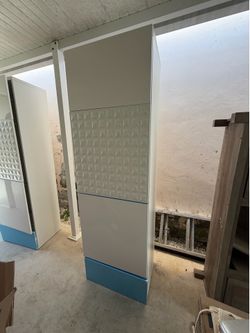 Two closets white