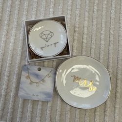 Ring Dishes And Bride Necklace
