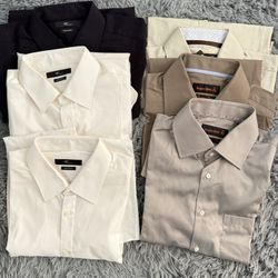 Six (6) Long Sleeve Button Up Dress Shirts w/ Tags