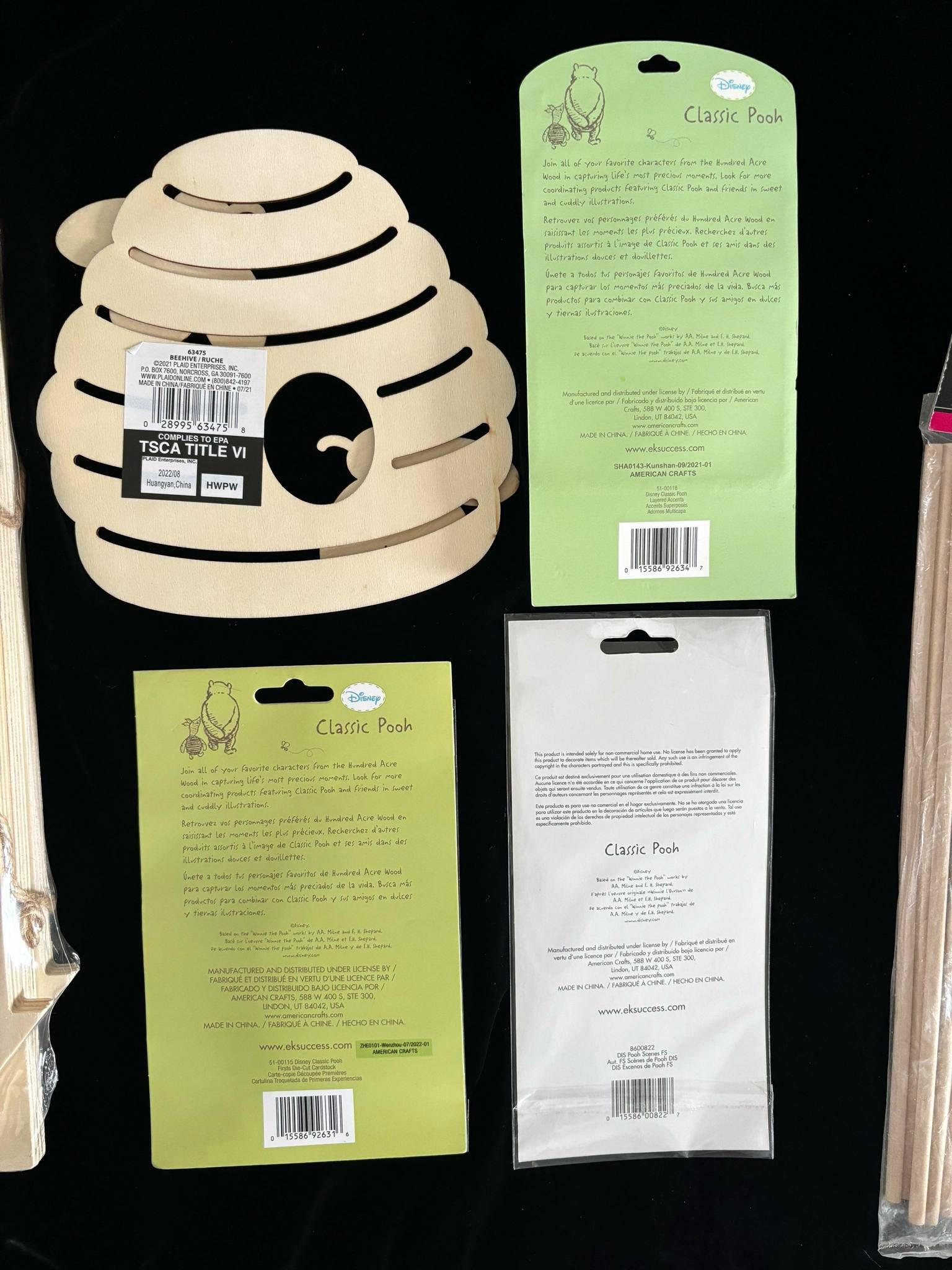 Craft Supplies Bundle Includes Wooden Bee Hive And Sticks All For 14