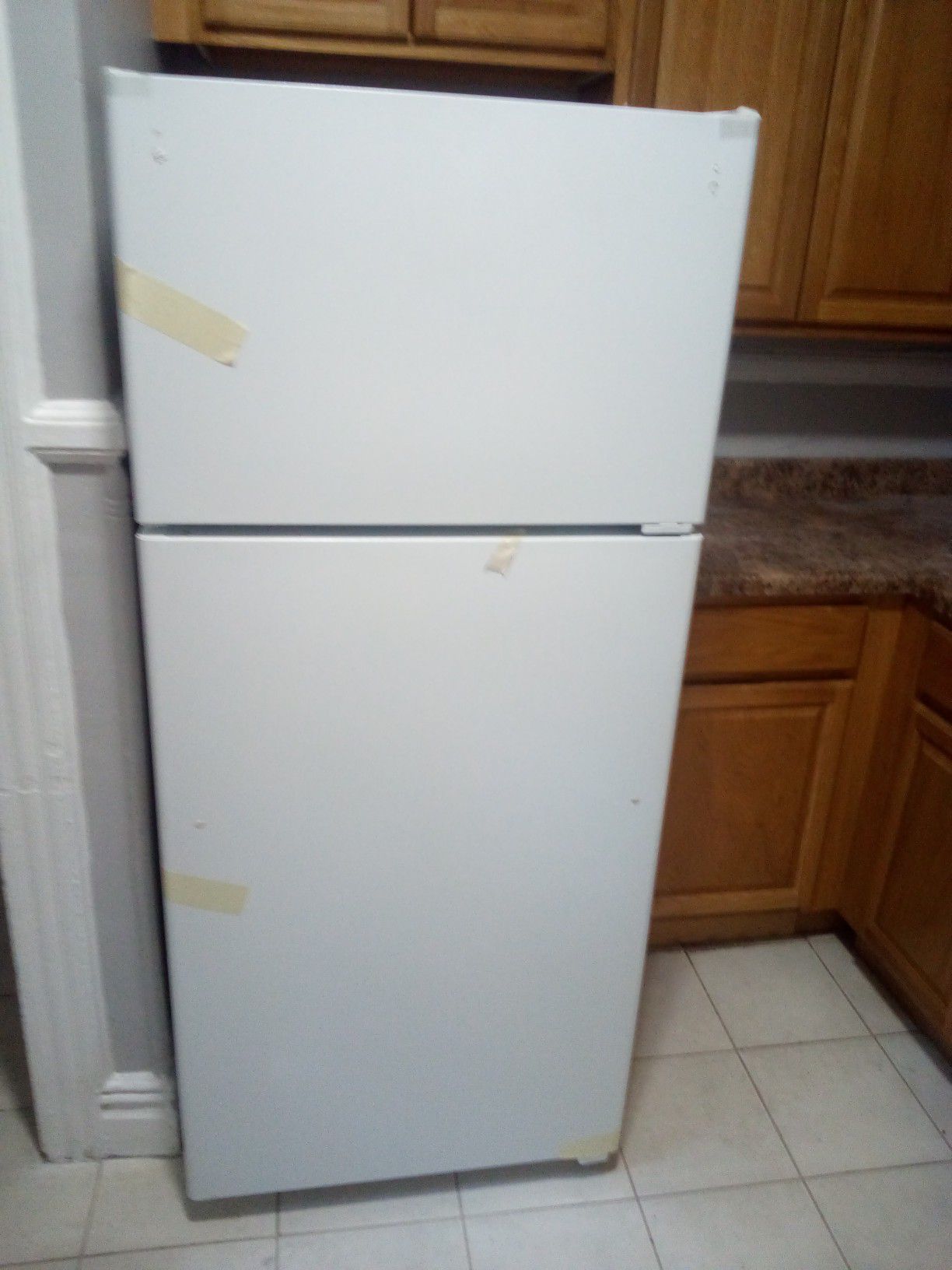 Brand new white refrigerator