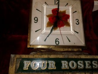 Four Roses Bar Clock