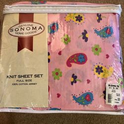 Full Size Knit Sheets New