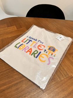 Tote Bag https://offerup.com/redirect/?o=QmFuLmRv “I Break For Little Libraries”