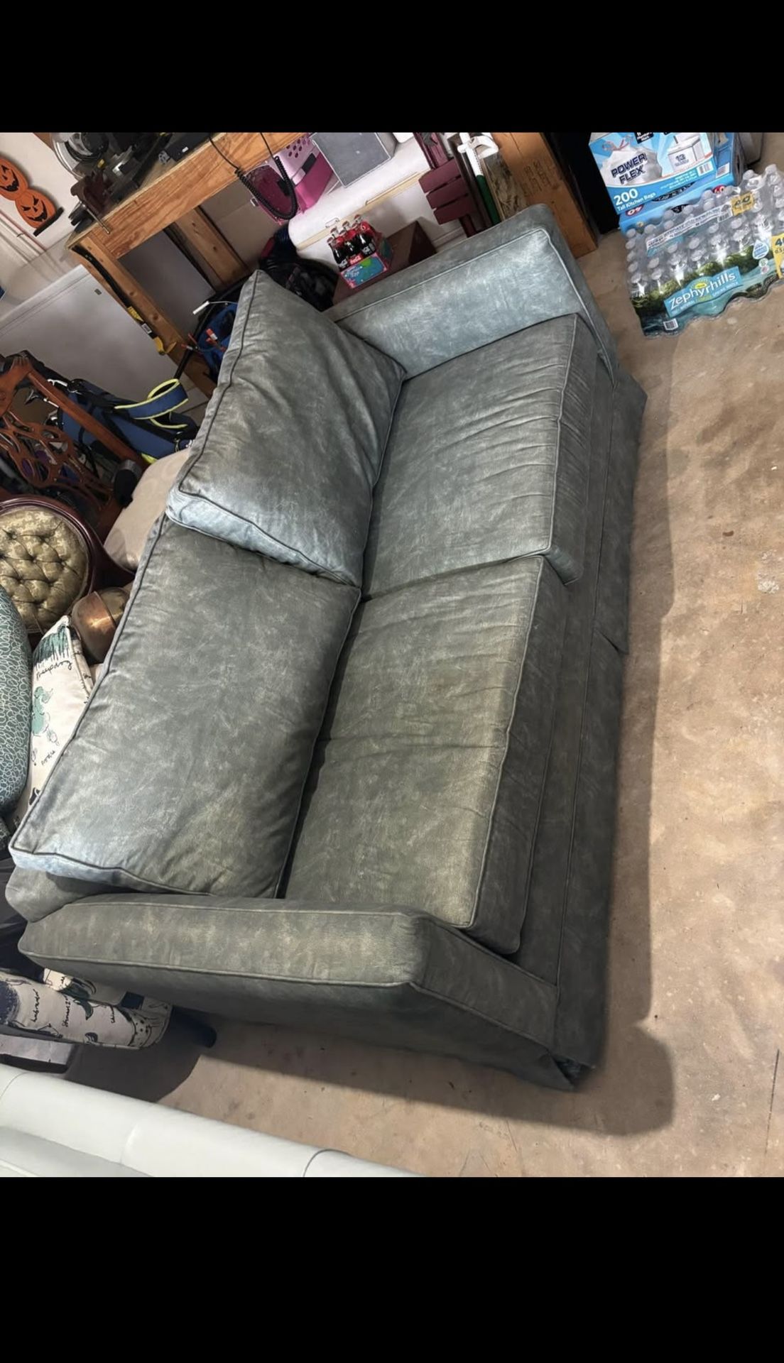 Green Pull Out Sleeper Sofa 