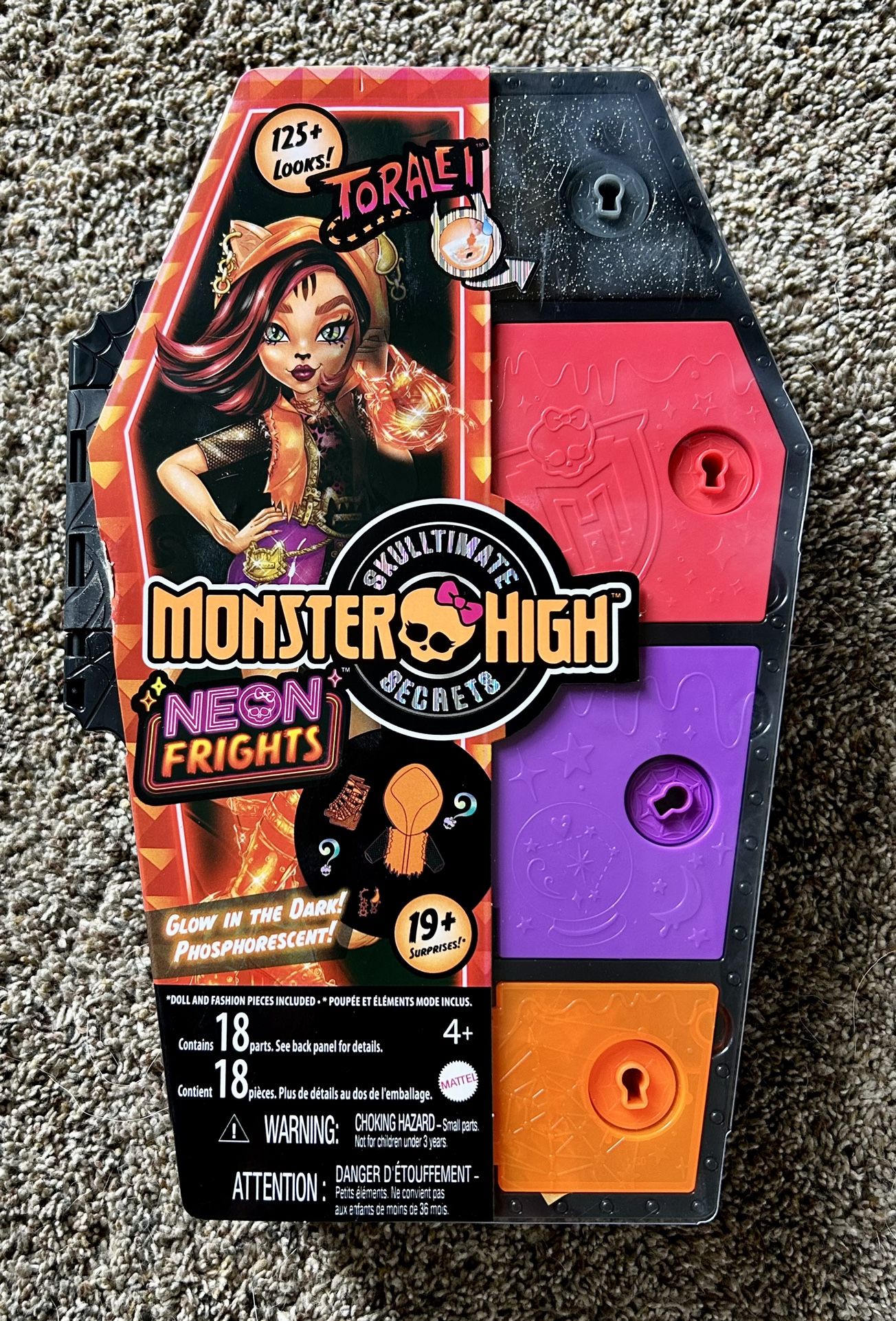 Monster High Skulltimate Secrets Wave 3 Toralei Neon Frights!