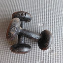 Dumbells-Cast Iron 10lbs each