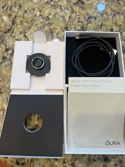 Oura Ring-Gen 3, Horizon, Silver, Size 8