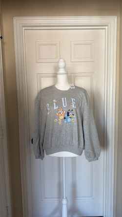 Women’s “Bluey” Fleece Lined Sweater | Size Small