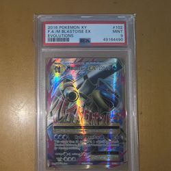 PSA 9 Full Art Blastoise XY Slab 