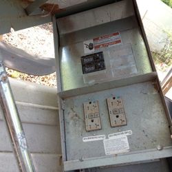 Temporary Electric Box.